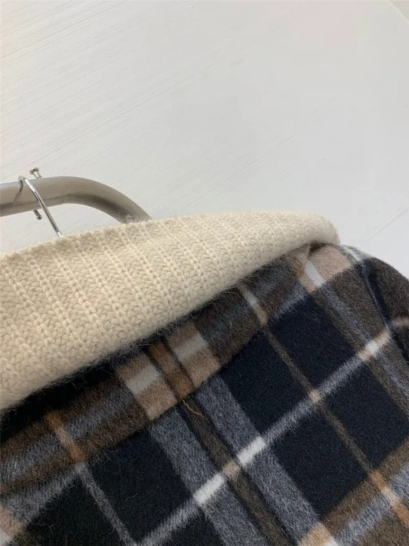 Chloé checked cashmere coat